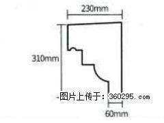 产品分解图型 - 檐口线，型号：SX311-YK-3，规格：230x310mm(3) - 平顶山三象EPS建材 pds.sx311.cc